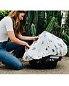 Little Unicorn Muslin Car Seat Canopy - Prickle Pots - 100% Cotton Muslin Accessories