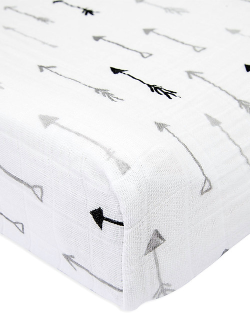 Little Unicorn Muslin Changing Pad Cover - Arrow - 100% Cotton Muslin Changing Mats Accessories