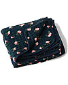 Little Unicorn OUTLET Baby Quilt 120 x 120 cm, Midnight Rose - 4 layers of 100% cotton muslin - Showroom Sample Muslin Swaddle