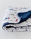 Little Unicorn OUTLET Baby Quilt 120 x 120 cm, Shark - 4 layers of 100% cotton muslin - Showroom Sample Muslin Swaddle