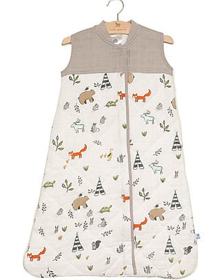 Little Unicorn Quilted Sleep Bag - Forest Friends - Tog 2.5 Warm Sleeping Bags