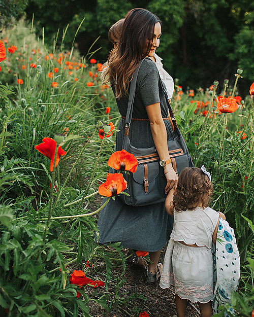 Little Unicorn Rambler, Mum and Dad Changing Bag, Grey - Complete with changing mattress! Diaper Changing Bags
