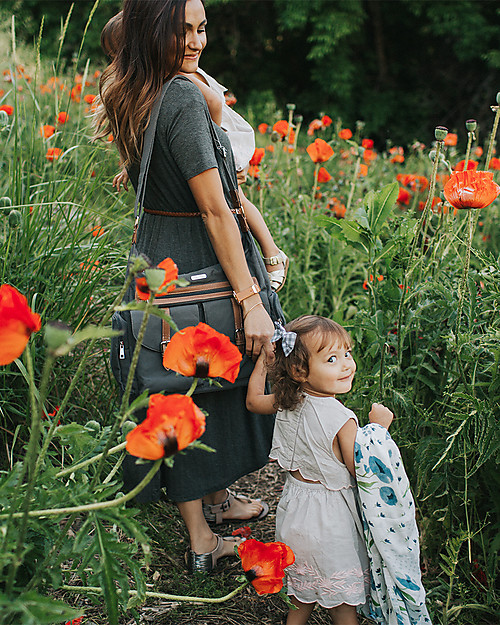 Little Unicorn Rambler, Mum and Dad Changing Bag, Grey - Complete with changing mattress! Diaper Changing Bags
