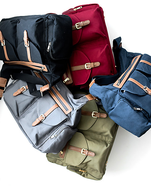 Little Unicorn Rambler, Mum and Dad Changing Bag, Grey - Complete with changing mattress! Diaper Changing Bags