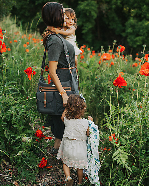 Little Unicorn Rambler, Mum and Dad Changing Bag, Grey - Complete with changing mattress! Diaper Changing Bags