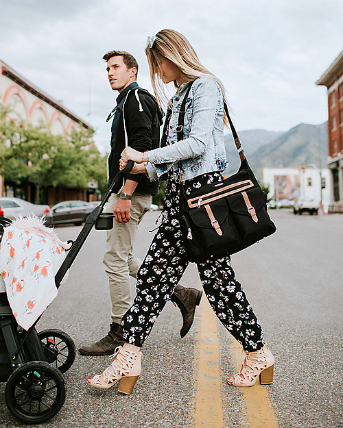 Little Unicorn Rambler, Mum and Dad Changing Bag, Obsidian - Complete with changing mattress! Diaper Changing Bags