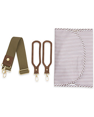 Little Unicorn Rambler, Mum and Dad Changing Bag, Olive - Complete with changing mattress! Diaper Changing Bags & Accessories
