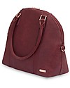 Little Unicorn Rotunda Bag, Vegan Leather Changing Bag, Pomegranate - With changing pad and stroller hooks Diaper Changing Bags