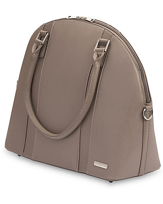 Little Unicorn Rotunda Bag, Vegan Leather Changing Bag, Taupe - With changing pad and stroller hooks Diaper Changing Bags & Accessories