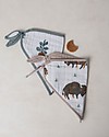 Little Unicorn Set of 2 Bandana Bibs, Bison - 3 Layers of 100 % Cotton Muslin Bandana Bibs
