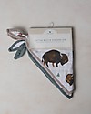 Little Unicorn Set of 2 Bandana Bibs, Bison - 3 Layers of 100 % Cotton Muslin Bandana Bibs
