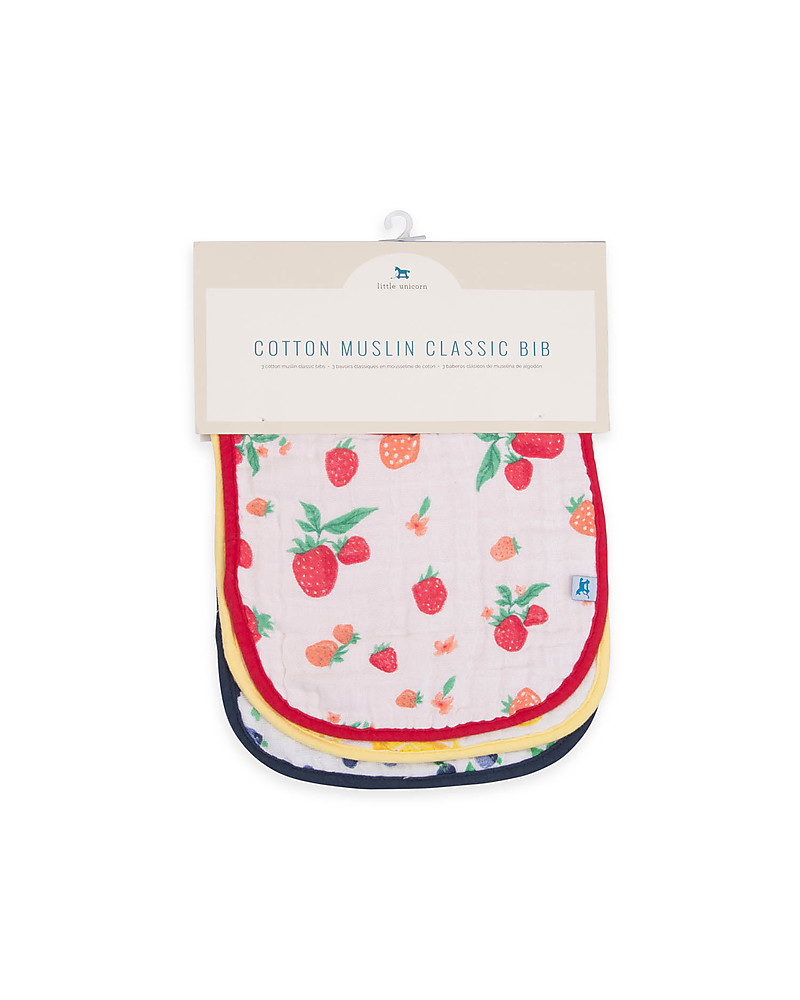 little unicorn muslin bibs