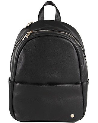 Little Unicorn Skyline Vegan Leather Backpack - Black - Changing mat included! Diaper Changing Bags & Accessories