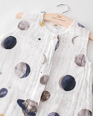 Little Unicorn Summer Sleep Bag -Planetary- Double layers of 100% cotton muslin Light Sleeping Bags