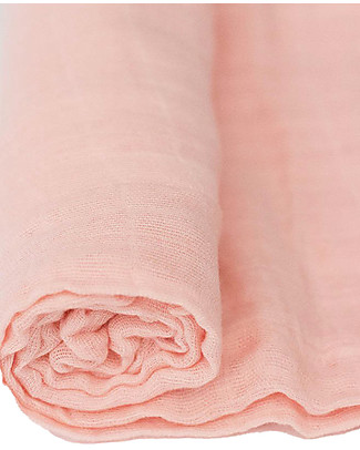 Little Unicorn Swaddle Blanket 120 x 120 cm Rose Petal - 100% Cotton Muslin Blankets
