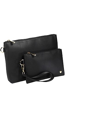 Little Unicorn Vegan Leather Pouch Set - Black Makeup Bags and Pouches