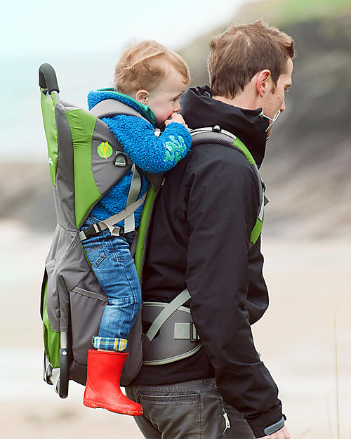 LittleLife Adventurer Child Carrier, Green - With Storage Pocket! Only 1,9 kg, From 6 months to 3 years! Backpack