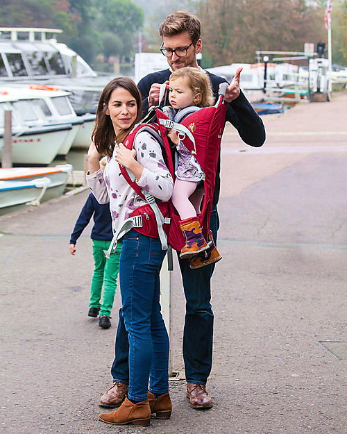 LittleLife Ranger S2 Child Carrier, Red - The lightest back carrier on the market, 1.7 kg only!  From 6 months to 3 years! Backpack