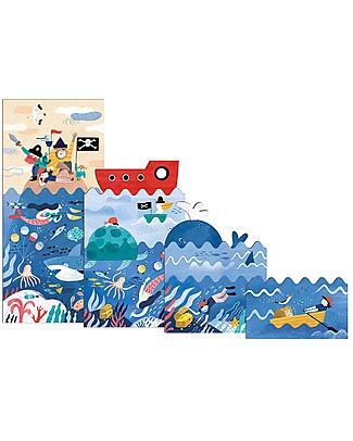 Londji 4in1 Puzzle Discover My Treasure - Recycled cardboard! Puzzles