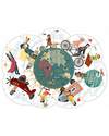 Londji Around My Planet Puzzle - 52 pieces extra large and with a reversible centre! Puzzles