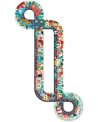 Londji Beep Beep! Puzzle - 48 pieces + 10 memory cards - Recycled cardboard! Puzzles