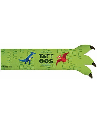 Londji Dinosaurs Temporary Tattoos - 10 Large Multicoloured Tattoos Tattoos