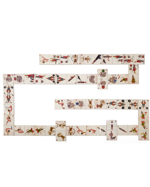 Londji Domino Circus - 28 Cards - Recycled Cardboard Traditional Toys
