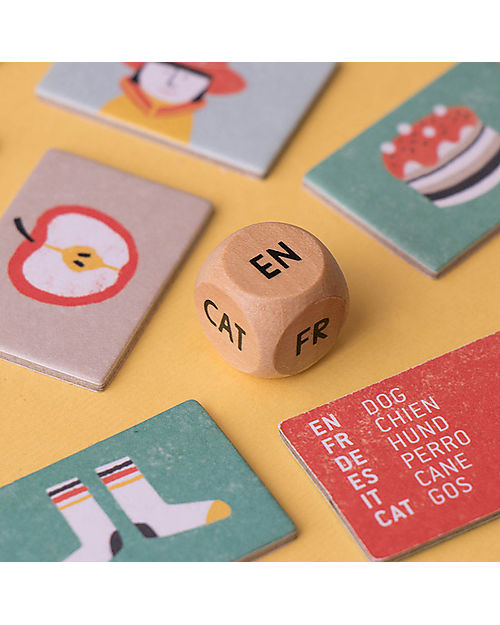 Londji Game I Speak 6 Languages - Learn the Words - Recycled cardboard Board Games