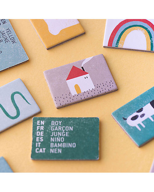 Londji Game I Speak 6 Languages - Learn the Words - Recycled cardboard Board Games