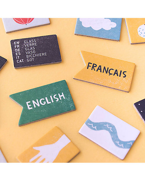 Londji Game I Speak 6 Languages - Learn the Words - Recycled cardboard Board Games