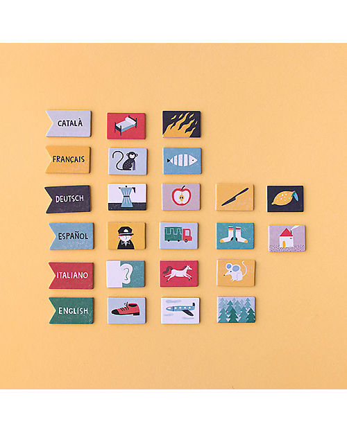 Londji Game I Speak 6 Languages - Learn the Words - Recycled cardboard Board Games