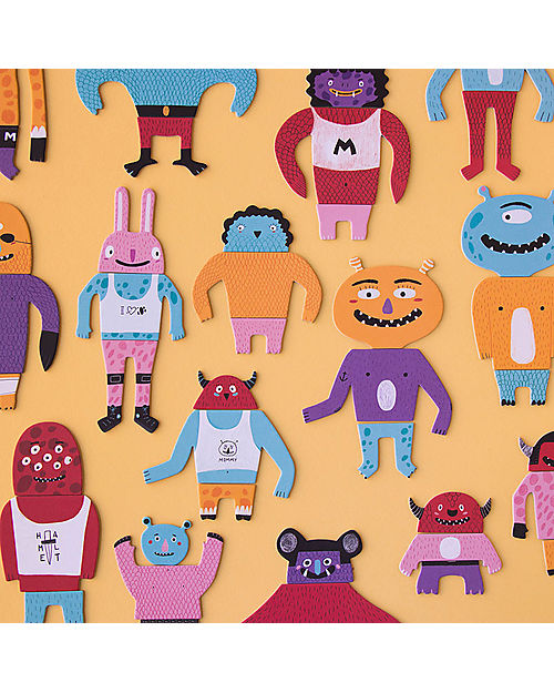 Londji Game My Monsters - Stimulate Hand-Eye Coordination - Recycled Cardboard Board Games