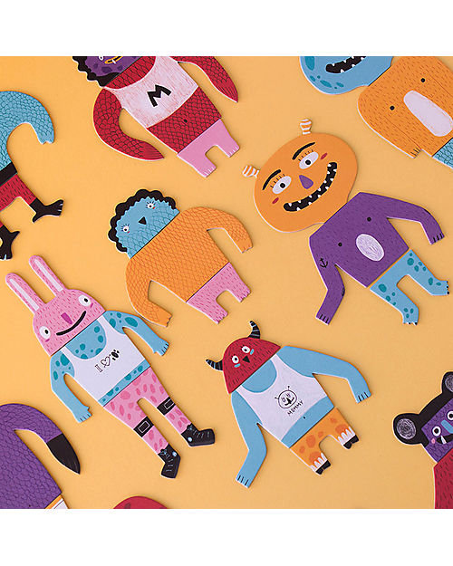 Londji Game My Monsters - Stimulate Hand-Eye Coordination - Recycled Cardboard Board Games