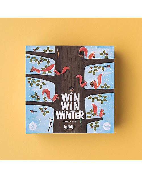 Londji Game Win Win Winter - Help the Squirrels to Collect Acorns! - Recycled cardboard Board Games