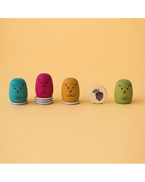 Londji Game Win Win Winter - Help the Squirrels to Collect Acorns! - Recycled cardboard Board Games