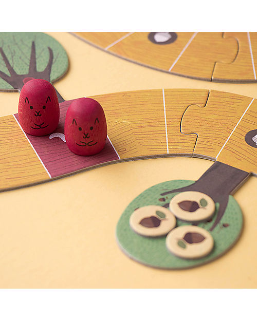 Londji Game Win Win Winter - Help the Squirrels to Collect Acorns! - Recycled cardboard Board Games