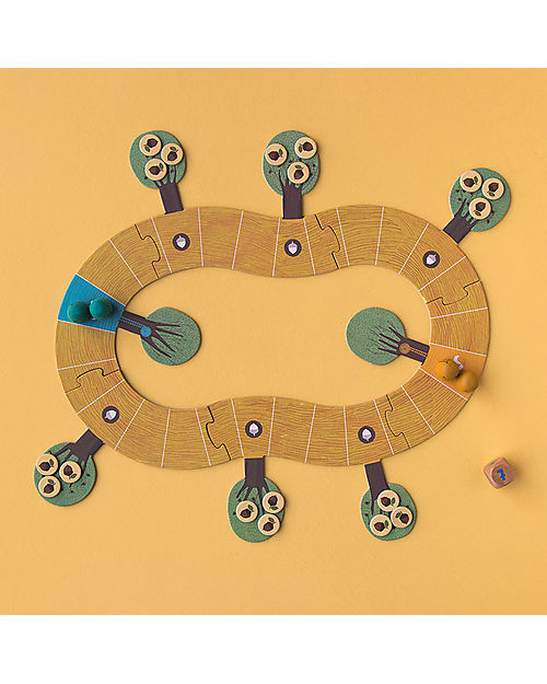 Londji Game Win Win Winter - Help the Squirrels to Collect Acorns! - Recycled cardboard Board Games