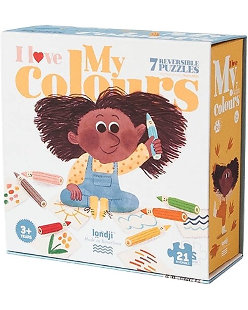 Londji I Love My Colours Puzzle - 21 Reversible Big Pieces Puzzles