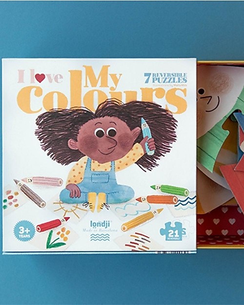 Londji I Love My Colours Puzzle - 21 Reversible Big Pieces Puzzles