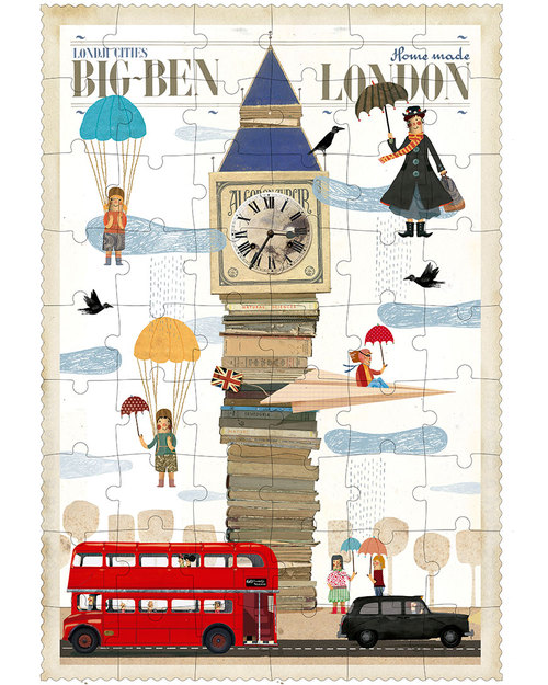 Londji London Big Ben Puzzle - 54 Pieces Puzzles