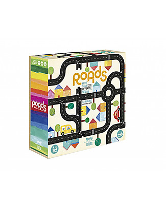 Londji Modular Race Track - More Than 1000 Different Roads to Imagine! Paper & Cardboard