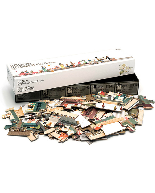 Londji My Longest Puzzle (length 2 metres, recyled cardoboard) Puzzles