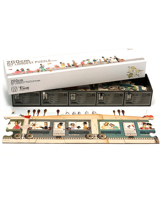 Londji My Longest Puzzle (length 2 metres, recyled cardoboard) Puzzles