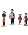 Londji Paper Family - 4 dolls to wear with 20 dresses! (recycled cardboard) Art & Craft Kits