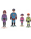 Londji Paper Family - 4 dolls to wear with 20 dresses! (recycled cardboard) Art & Craft Kits