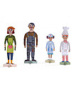 Londji Paper Family - 4 dolls to wear with 20 dresses! (recycled cardboard) Art & Craft Kits