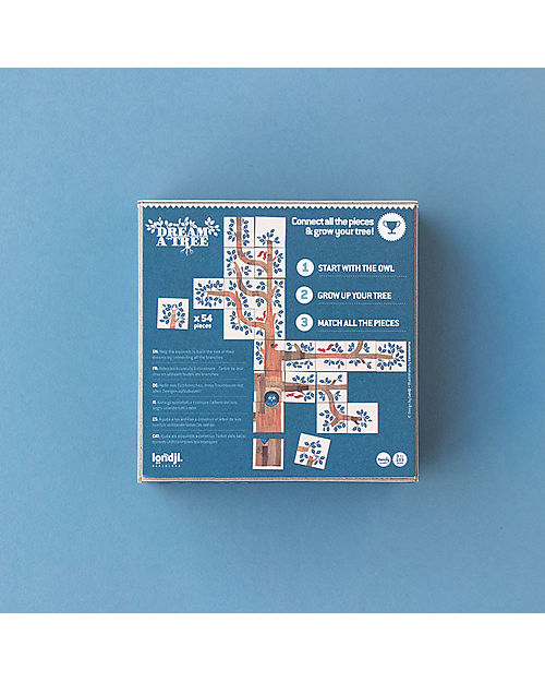 Londji Pocket Game Dream a Tree - Build the Squirrel Tree - Recycled Cardboard Board Games