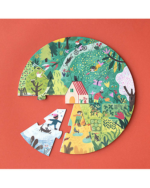 Londji Puzzle Game A Home for Nature - Discover the Seasons - Recycled Cardboard Puzzles
