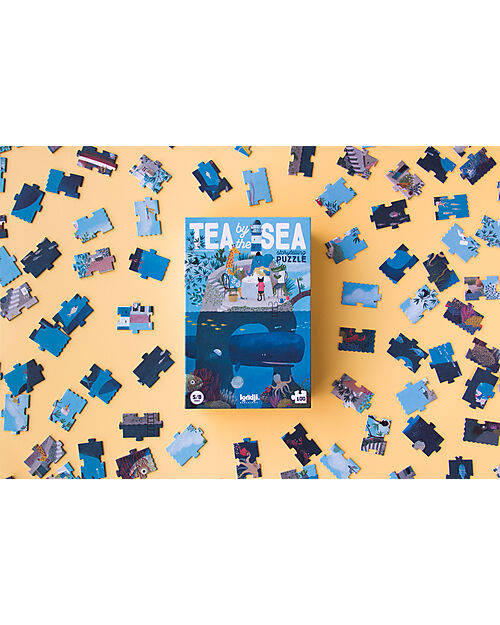 Londji Puzzle Game - Tea by the Sea - 100 Pieces - Recycled Cardboard Puzzles