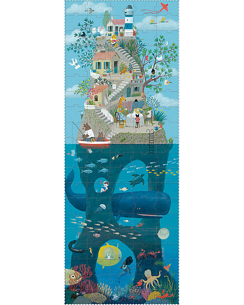Londji Puzzle Game - Tea by the Sea - 100 Pieces - Recycled Cardboard Puzzles